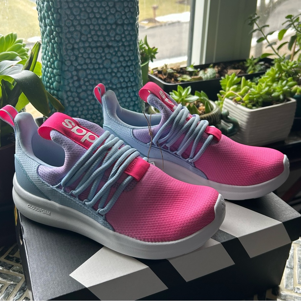 Adidas Adidas Lite Racer Adapt 7.0 Slip On sneakers Shoes ombré blue pink size 5